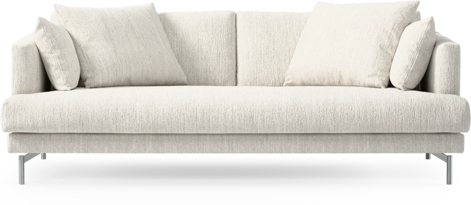 Harper - 3-sits soffa, hel dyna - Vit
