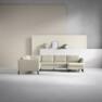 County - Hörnsoffa, 2+3-sits med schäslong höger - Beige