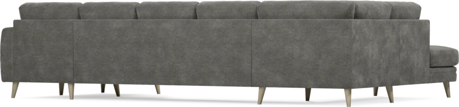 Eden - 3-sits soffa med divan vänster och schäslong höger - Grå