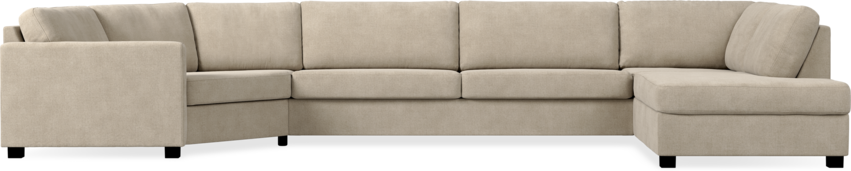Nevada - 3-sits soffa med cosy hörn vänster och divan höger - Beige