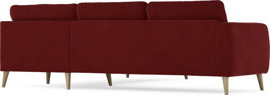 Bridge - Hörnsoffa, 2+2-sits - Röd
