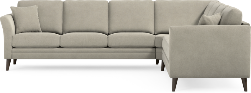 Eden - Hörnsoffa, 3+3-sits - Brun