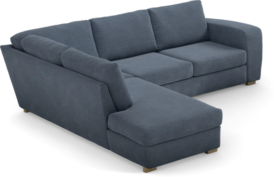 Friday - 2,5-sits soffa med divan vänster - Blå