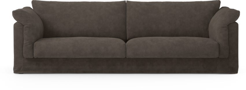 Cherrie Klädsel -  4-sits soffa - Brun