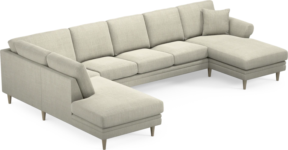 Eden - 3-sits soffa med divan vänster och schäslong höger - Beige
