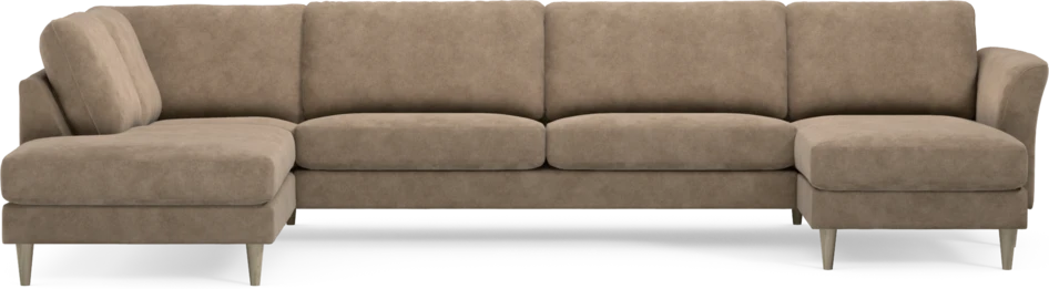 Bridge - 3-sits soffa med divan vänster och schäslong höger - Beige