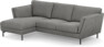 Madison Lux - 2-sits soffa med schäslong vänster - Grå