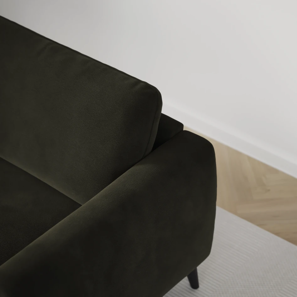 Bridge - Hörnsoffa, 3+3-sits - Grön