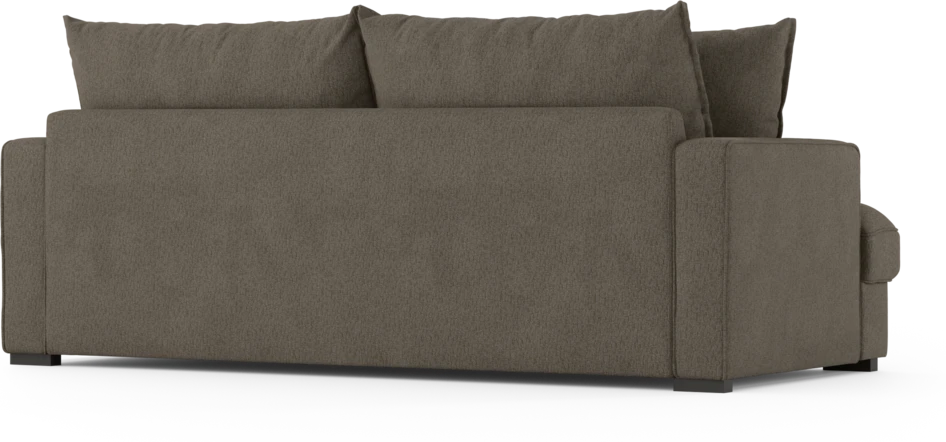 Mila - 3-sits soffa, hel dyna - Brun