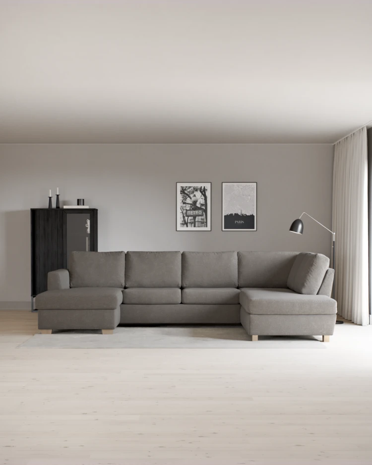 Friday - 3-sits soffa med schäslong vänster och divan höger - inspiration