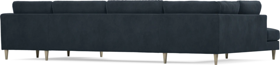 Bridge - 3-sits soffa med divan vänster och schäslong höger - Blå
