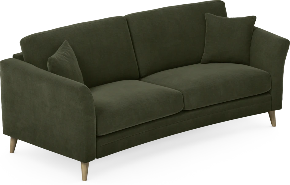 Eden - 2,5-sits soffa svängd - Grön
