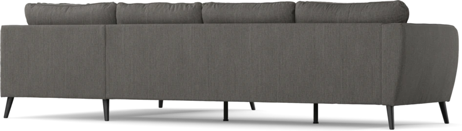 County - 3-sits soffa med divan höger - Brun