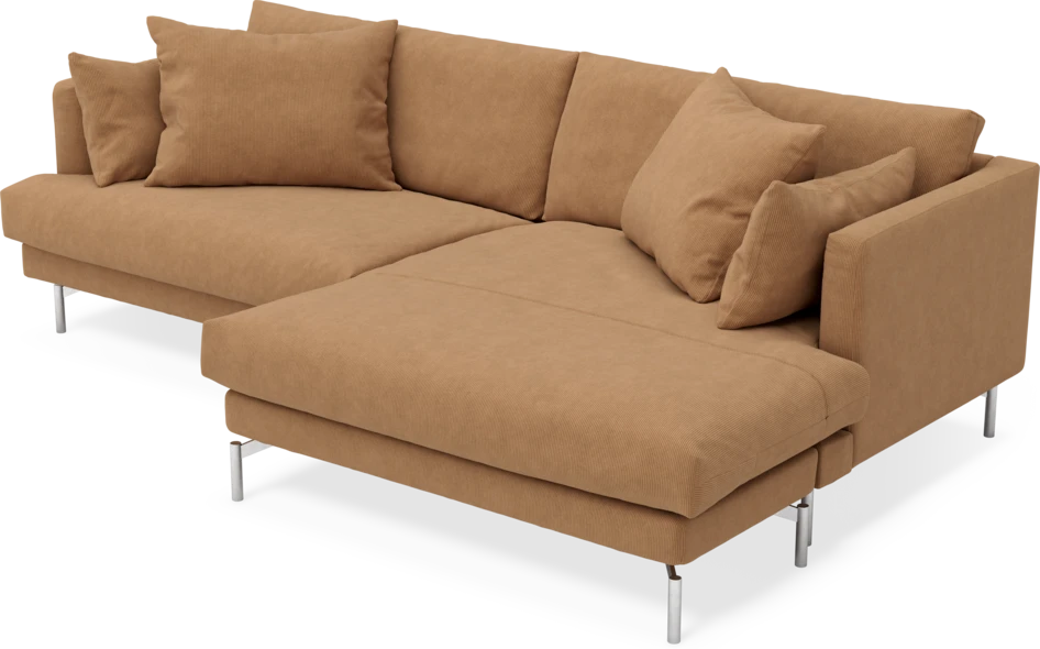 Harper - 4-sits med schäslong XL höger - Gul