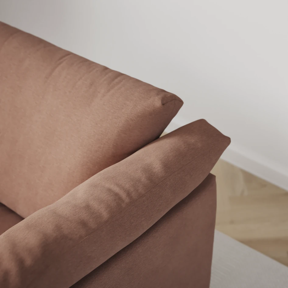 Cherrie - 2,5-sits soffa, fast klädsel - Rosa