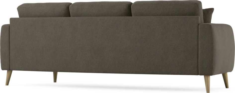 Eden - 3-sits soffa svängd - Brun