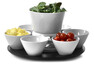 Adelita - Serveringsset, H18 Ø 33 cm - Vit