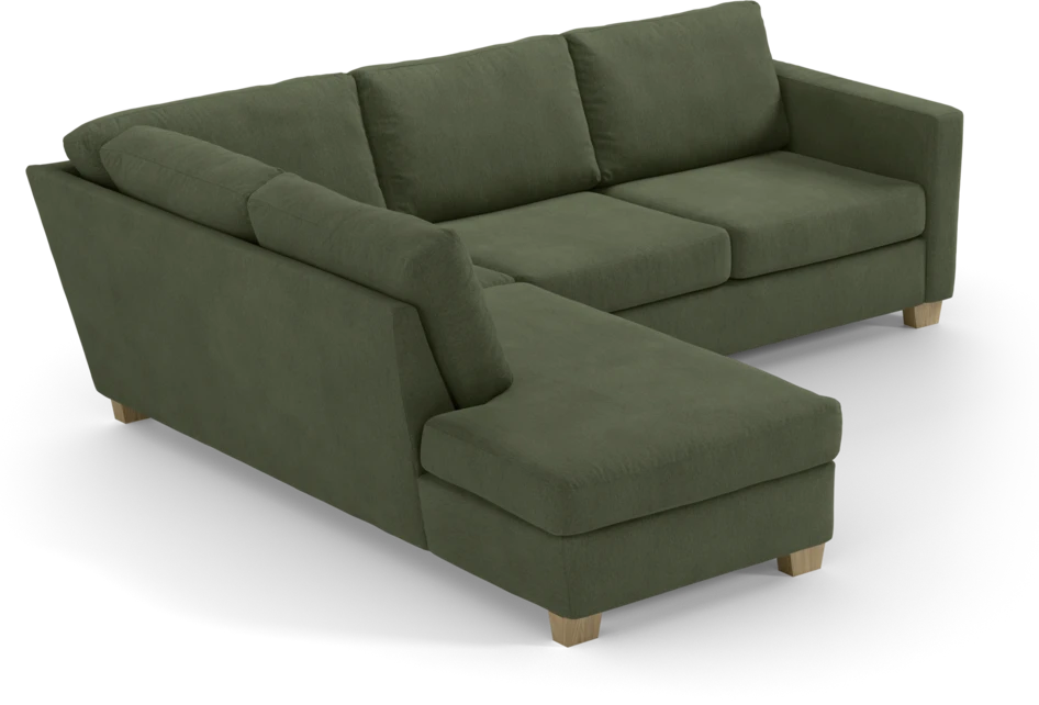 Friday - 2,5-sits soffa med divan vänster - Grön