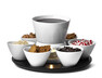 Adelita - Serveringsset, H18 Ø 33 cm - Vit