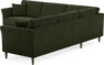Eden - Hörnsoffa, 2,5+2,5-sits - Grön