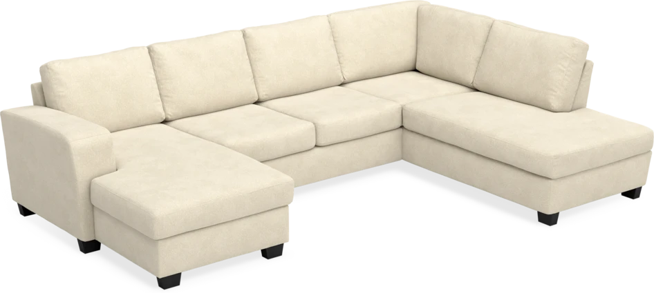 Friday - 3-sits soffa med schäslong vänster och divan höger - Beige
