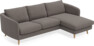 Madison Lux - 2-sits soffa med schäslong höger - Brun