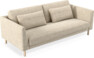 Willow - 3-sits soffa, hel dyna, fast klädsel - Beige