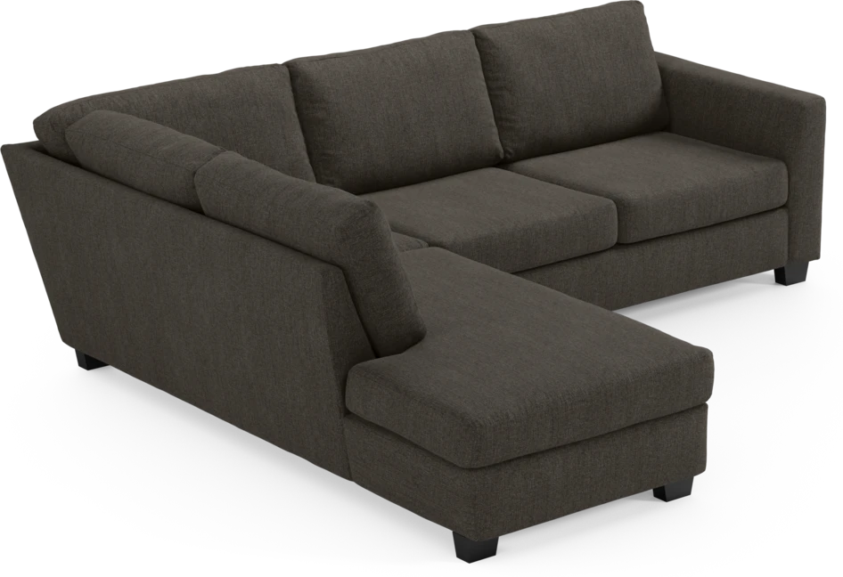 Friday - 2,5-sits soffa med divan vänster - Brun