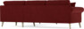 Eden - Hörnsoffa, 2,5+2,5-sits - Röd