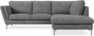 Madison Lux - 2-sits soffa med divan höger - Vit