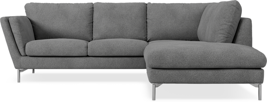 Madison Lux - 2-sits soffa med divan höger - Vit