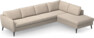 County - 3-sits soffa med divan höger - Beige