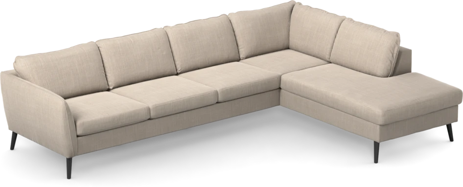 County - 3-sits soffa med divan höger - Beige
