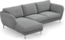 Madison Lux - 2-sits soffa med schäslong vänster - Grå