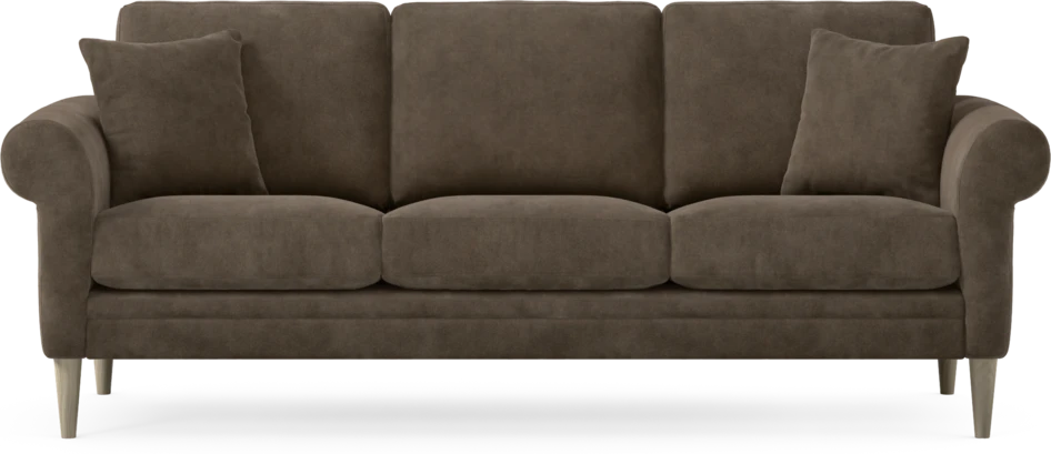 Eden - 3-sits soffa - Brun