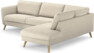 Bridge - 3-sits soffa med divan höger - Beige