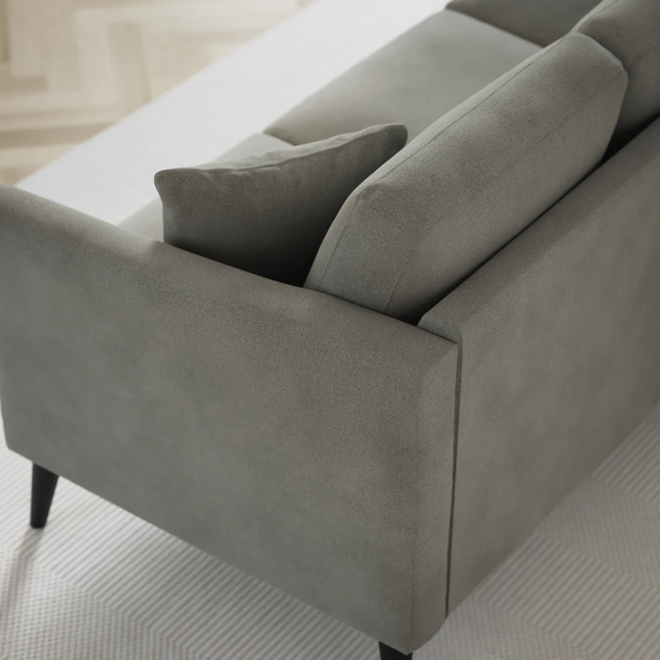 Eden - 3-sits soffa med divan vänster och schäslong höger - Grå