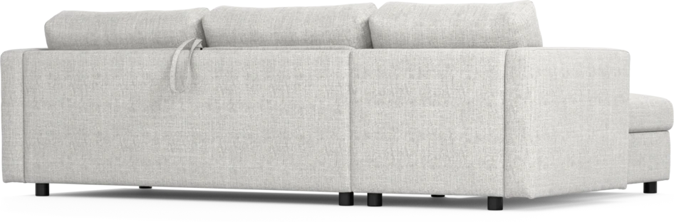 Lindö - Bäddsoffa 2,5-sits med schäslong, vändbar - Grå