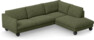 Madison Lux - 3-sits soffa med divan höger - Grön