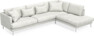 Harper - 3-sits soffa med divan höger - Vit