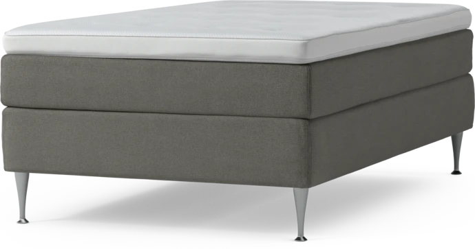 Delux Sense, Kontinentalsäng, enkelsäng 120 cm med bäddmadrass och sängben
