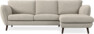 Madison Lux - 2-sits soffa med schäslong höger - Beige