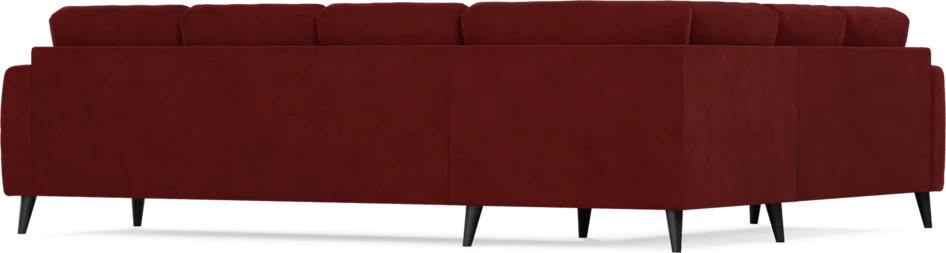 Eden - Hörnsoffa, 2+3-sits - Röd