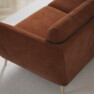 Madison Lux - 3-sits soffa med divan höger - Orange