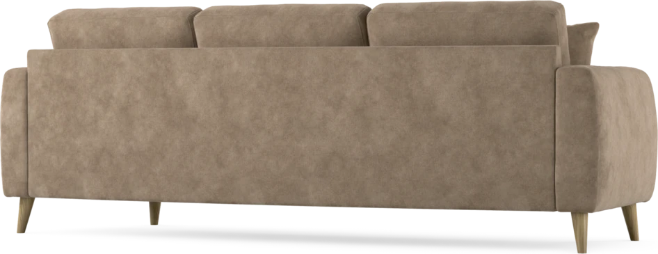 Eden - 3-sits soffa svängd - Beige
