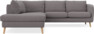 Madison - 2-sits soffa med divan vänster - Grå