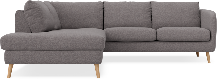 Madison - 2-sits soffa med divan vänster - Grå