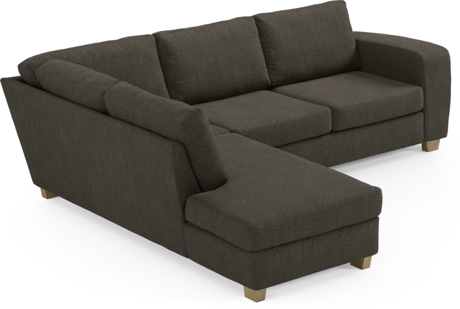 Friday - 2,5-sits soffa med divan vänster - Brun