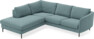 Madison - 2-sits soffa med divan vänster - Blå