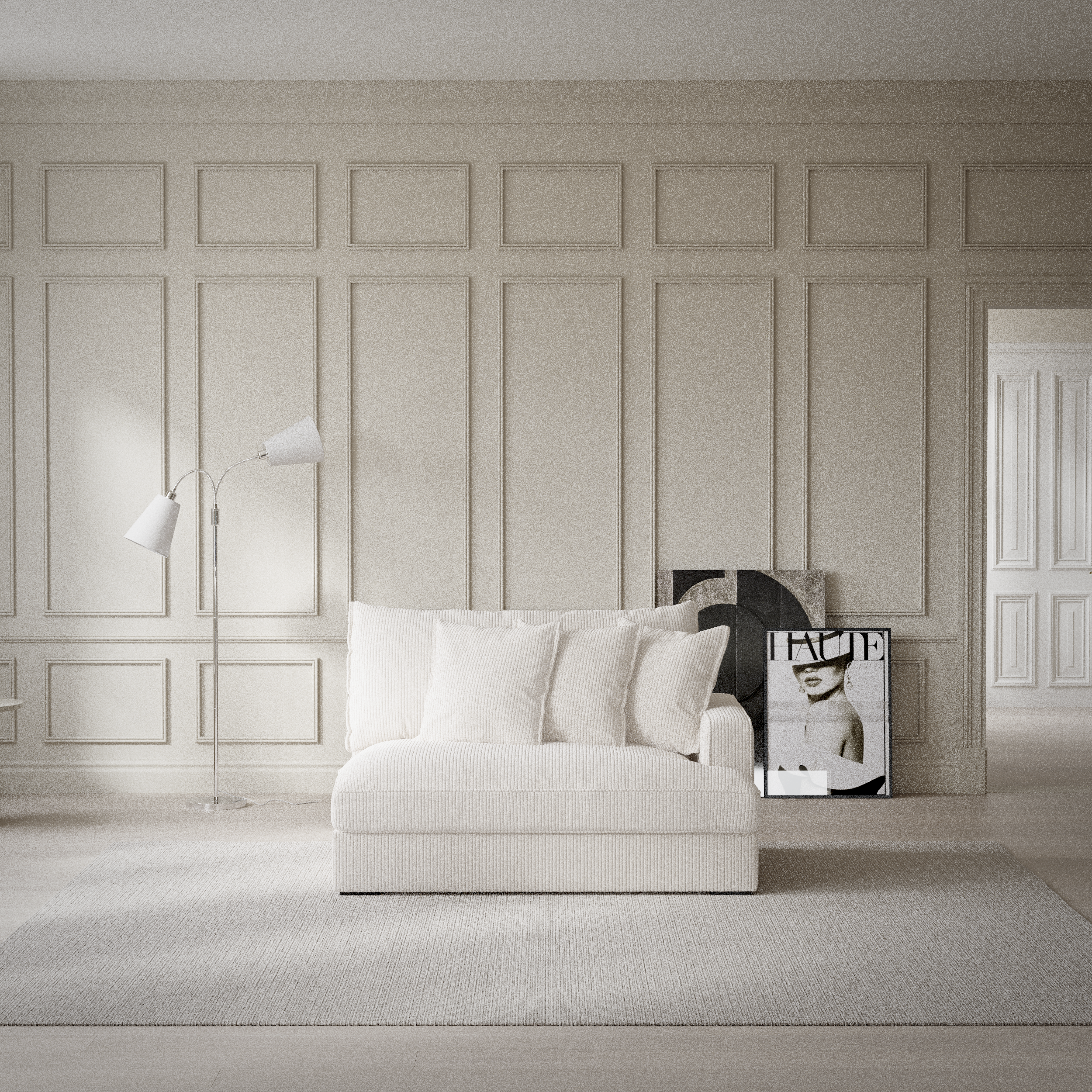 Rossi - 2-sits med armstöd höger - inspiration